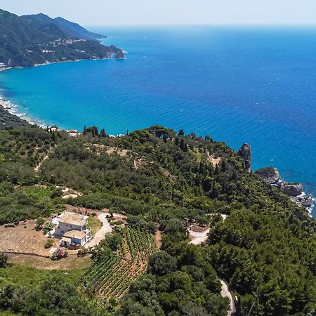 Villa Vardia-Amazing Seaviews With Heated Pool Sinarádes Buitenkant foto